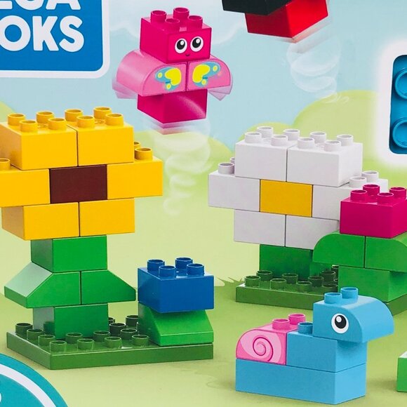 Mega Bloks My Bug Buddies 40-piece garden-themed Playset New in Box For Age 2-5 - Picture 9 of 11